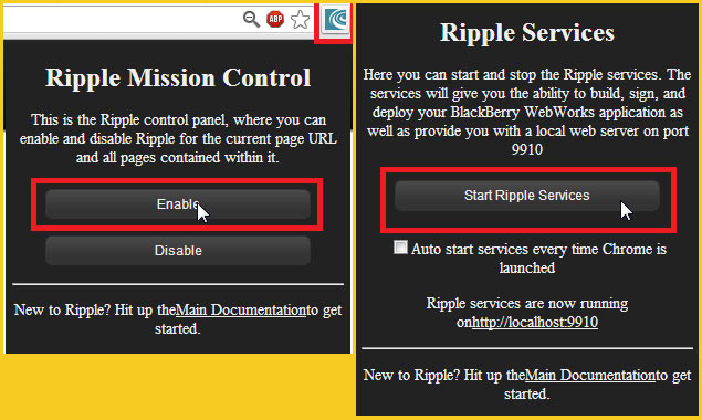 Testing your BlackBerry 10 Web app with Ripple
