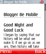 Blogger be mobile