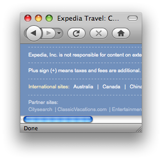 Expedia user switch-back