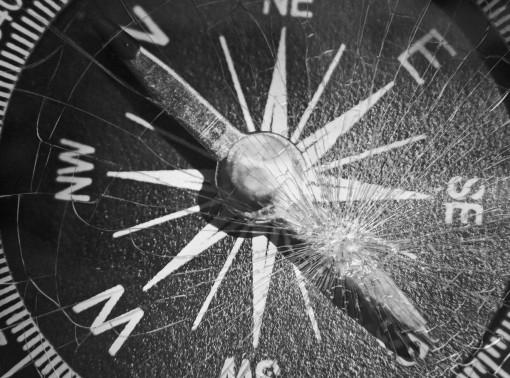 Broken compass
