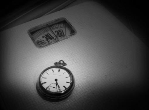 Stopwatch and scales