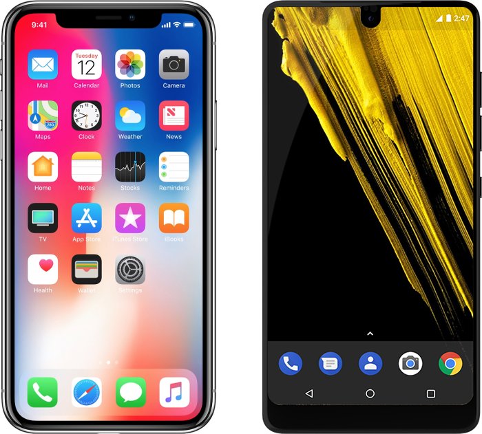 iphone x and essential notch